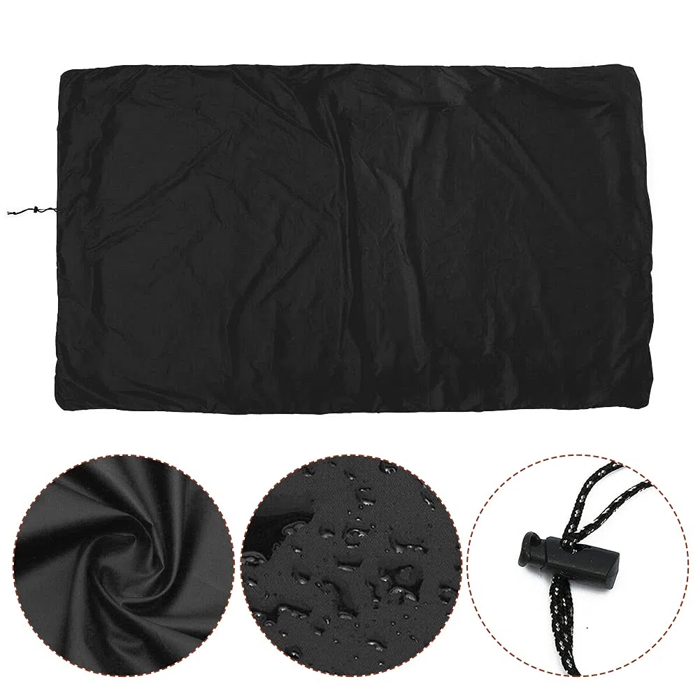 TGUS Lona para mesa de billar de billar, cubierta de piscina, cubierta de mesa de billar con cordón, cubierta impermeable Oxford (negro, tamaño: 245 x 140 x 20 cm)