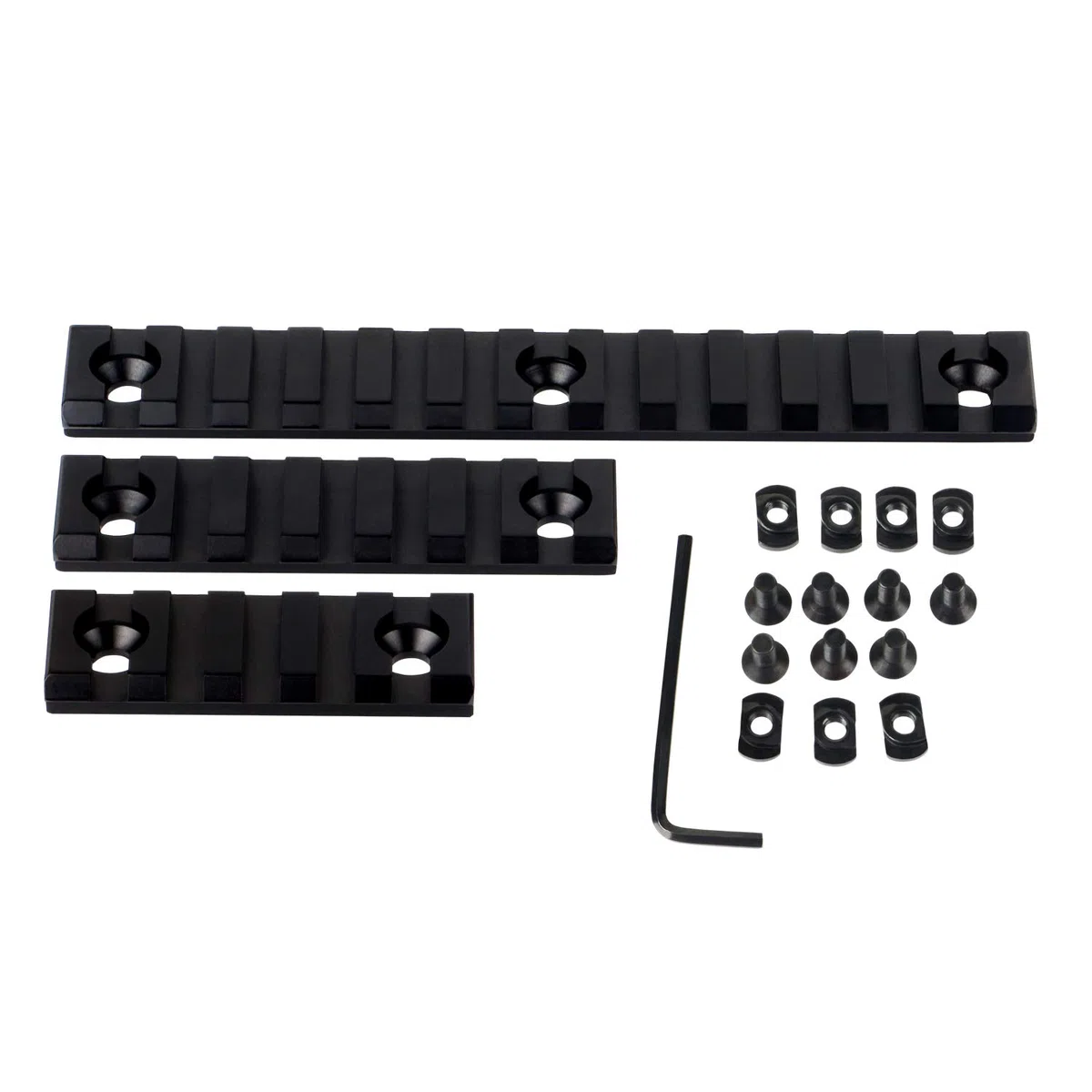 Tactical Carril Picatinny Rail 5-Slot 7-Slot 13-Slot Lightweight Aluminum Picatinny Rail Accessories 3-Piece Picatinny Weaver Rail for Outdoor Hunting