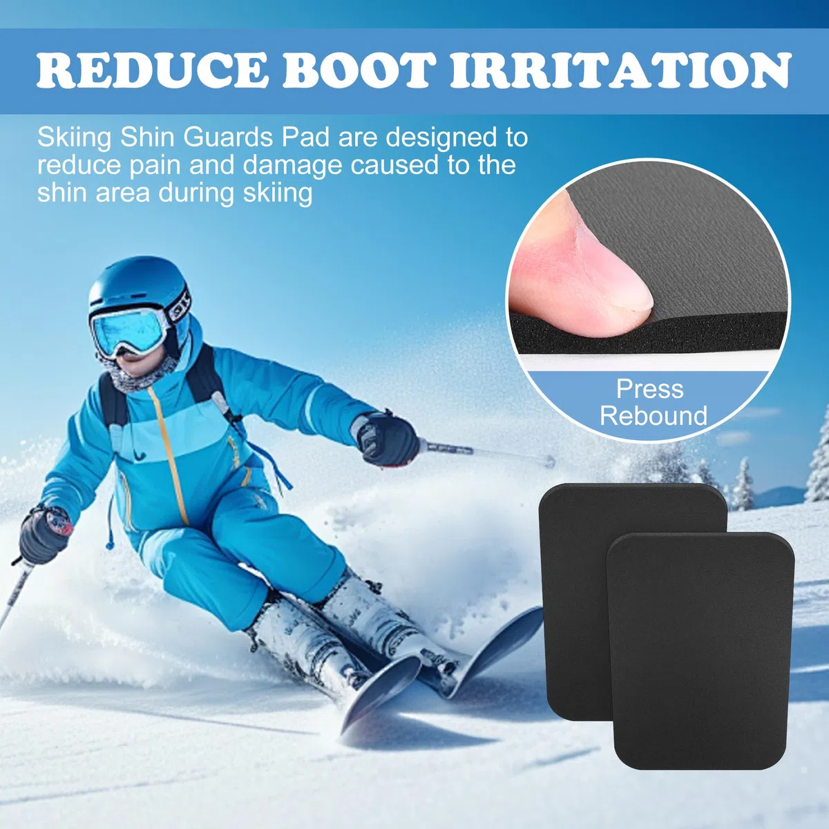 2 espinilleras Protectoras de Snowboard para esquí