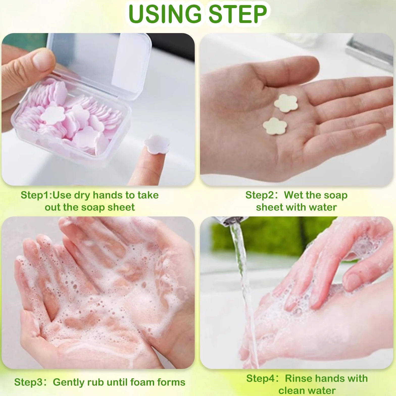 600 mini hojas de jabón portátiles – Papel desechable perfumado para lavarse las manos, jabón soluble en agua y apto para viajes para camping, senderismo y uso al aire libre