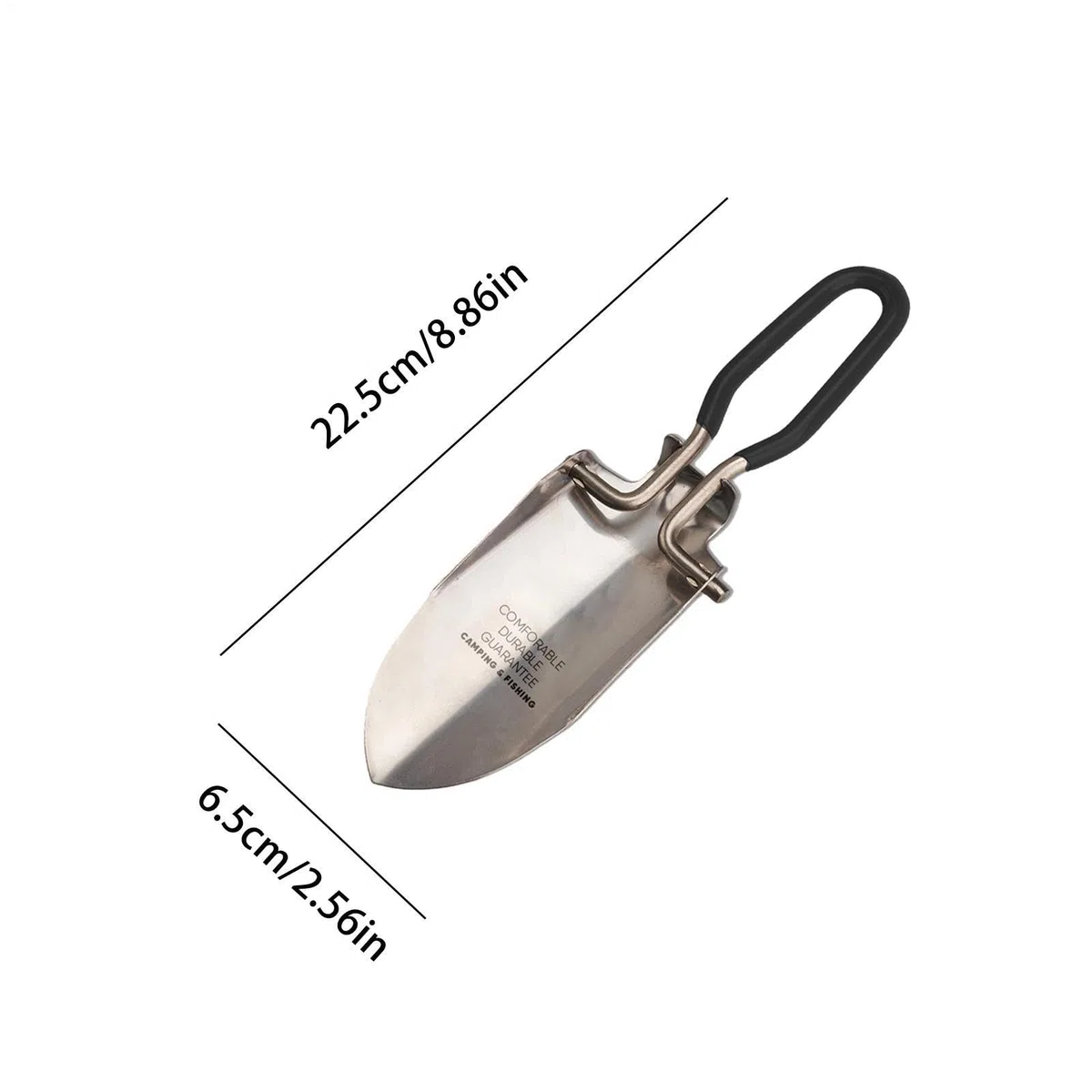 Pala de Camping | Plegable de Acero Inoxidable para Exteriores | Plegable de Acero Inoxidable para jardín,para Playa Camping Senderismo Supervivencia Exterior