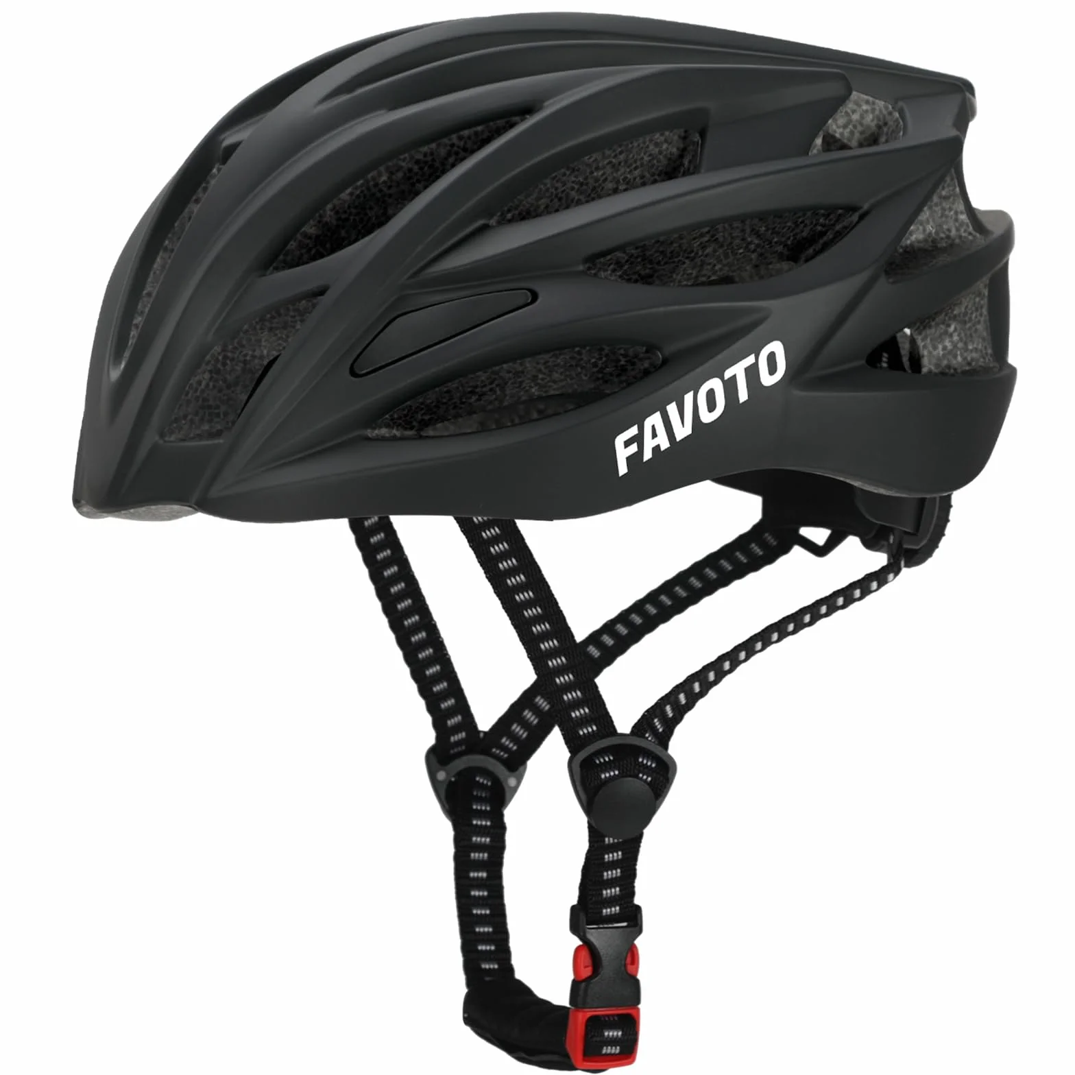 Favoto Casco de Bicicleta Ajustable, Casco de Ciclismo con Forro para Hombre Mujer Adultos, Casco de MTB Carretera Montaña Certificado CE TUV