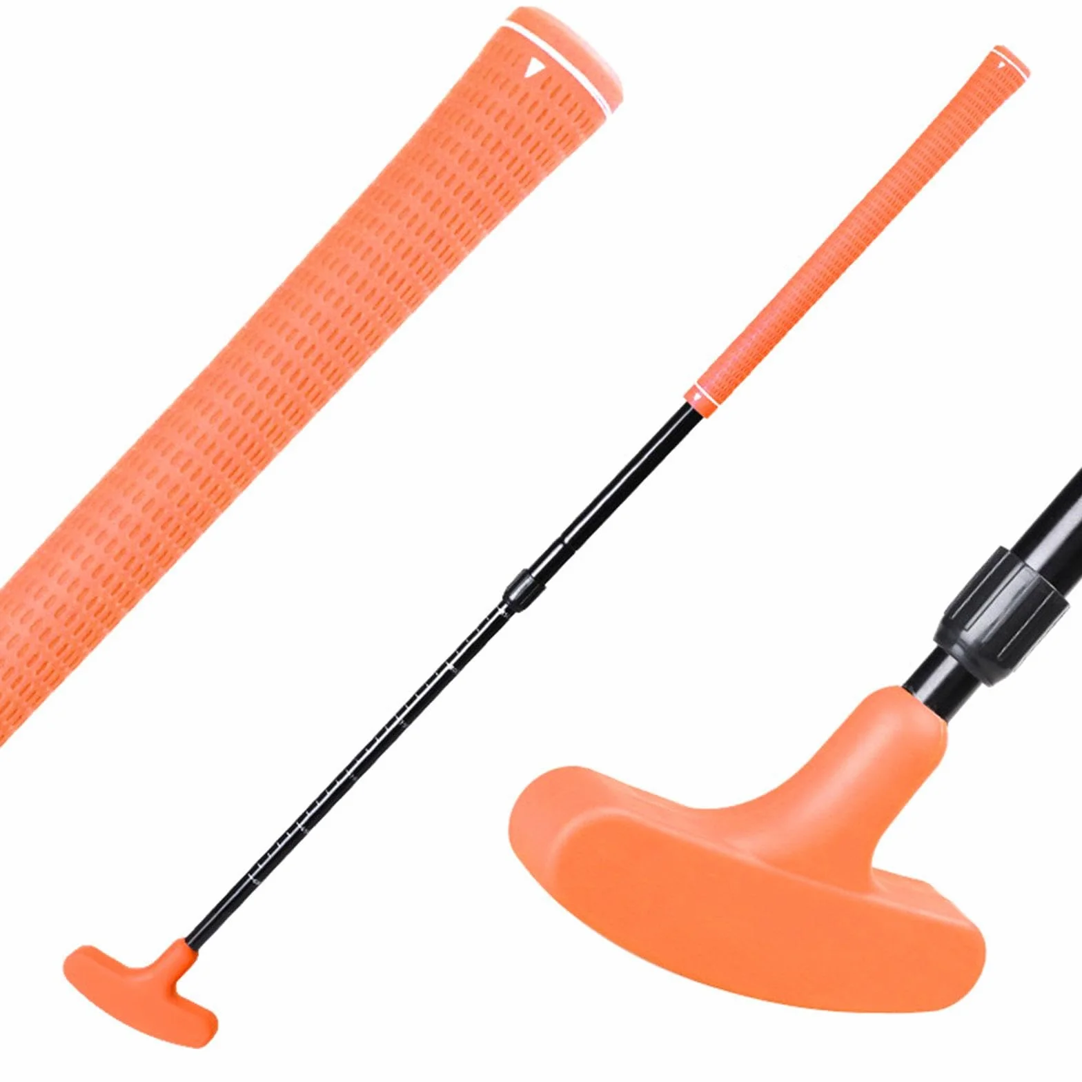 Putter de Golf retráctil de Dos vías, Mini Putters de Golf Ajustables y Ligeros, Palo de Golf para Patio de césped Interior y Exterior