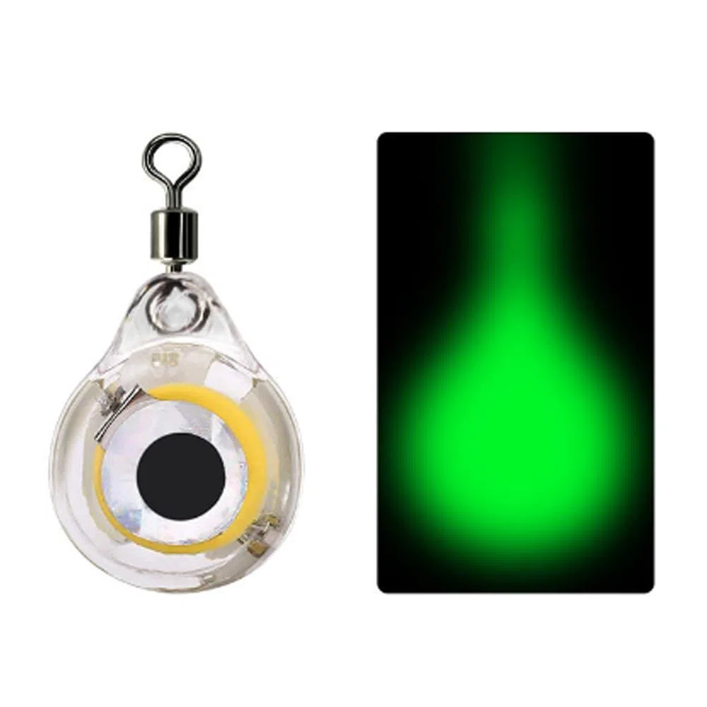 MiOYOOW 6 luces de pesca subacuáticas, señuelo de pesca duradero, diseño de ojo de pez, luces de señuelo de peces subacuáticas para piscina, barco, mar pesca en hielo