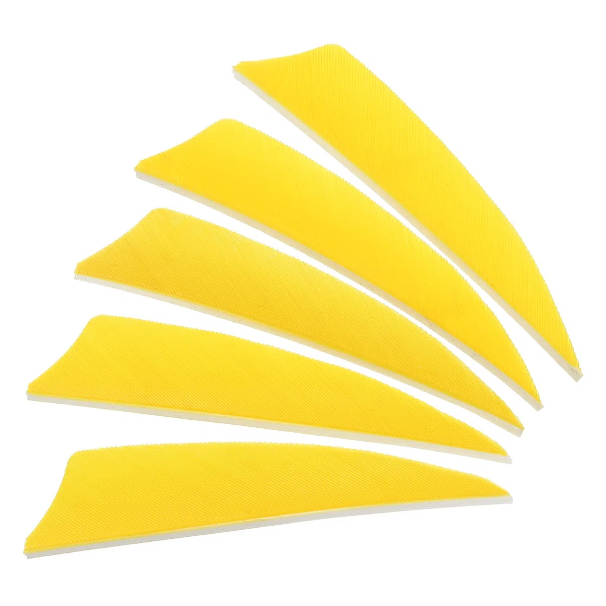 PATIKIL Plumas de Flecha 50 Pack 3 Pulgadas Pluma de Pavo Flecha Fletch ala Izquierda Flechado Amarillo para Tiro al Blanco DIY