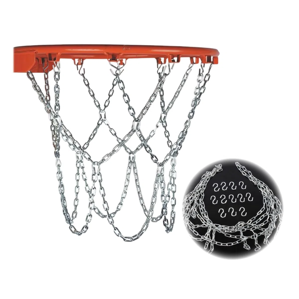 Resistente Red de Baloncesto,12 Ganchos,Red de Baloncesto al Aire Libre, Red debaloncesto Duradera, Reemplazo de reddebaloncesto, Resistente a la Intemperie,Apto para Uso en Interiores y Exteriores