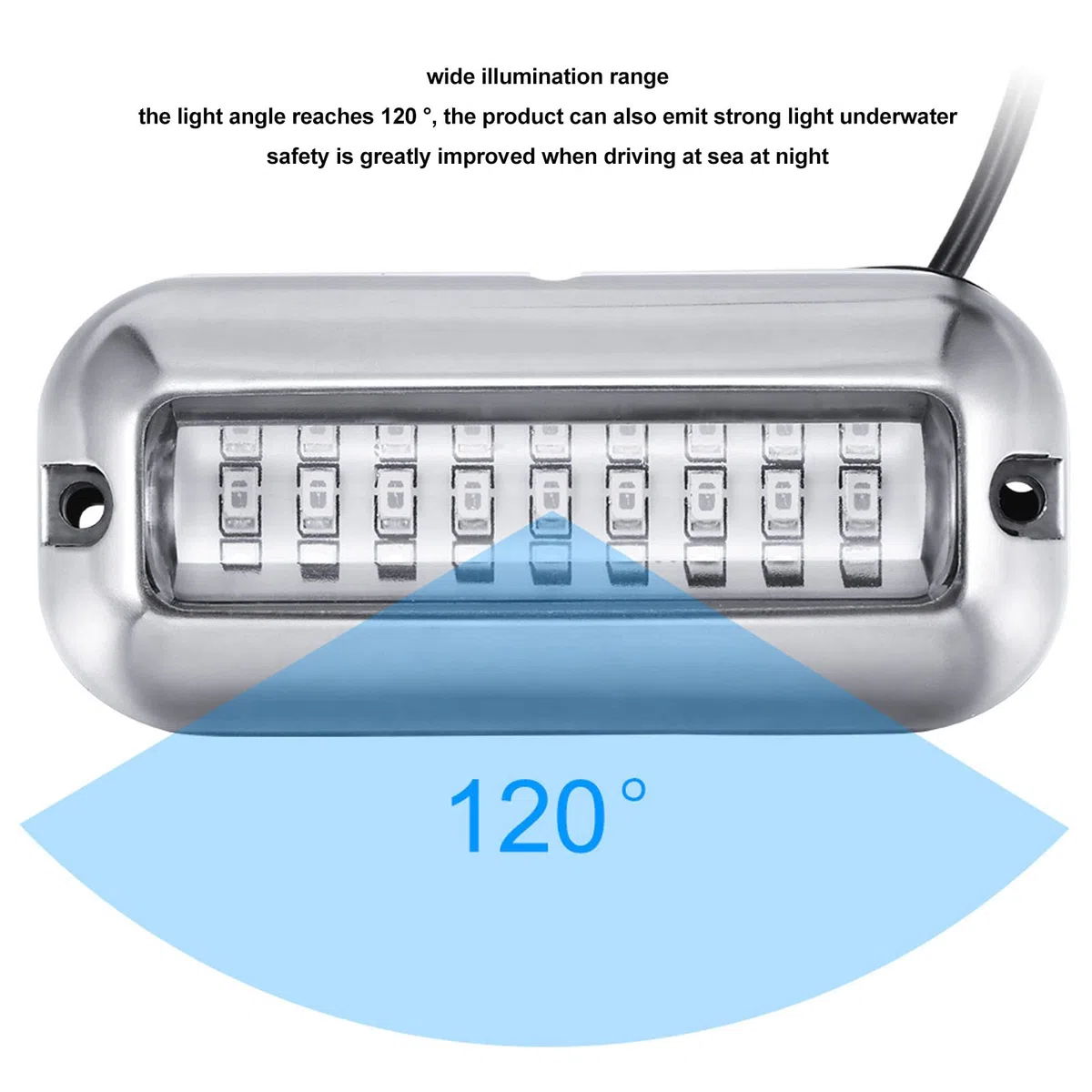 Buachois 2uds LED Luces para Barcos, 3,5 W luz de navegación para Barco,Luces LED de señal LED para Vela Marina, IP68, Resistente al Agua, lámpara Sumergible para Barcos, Pesca, Yates