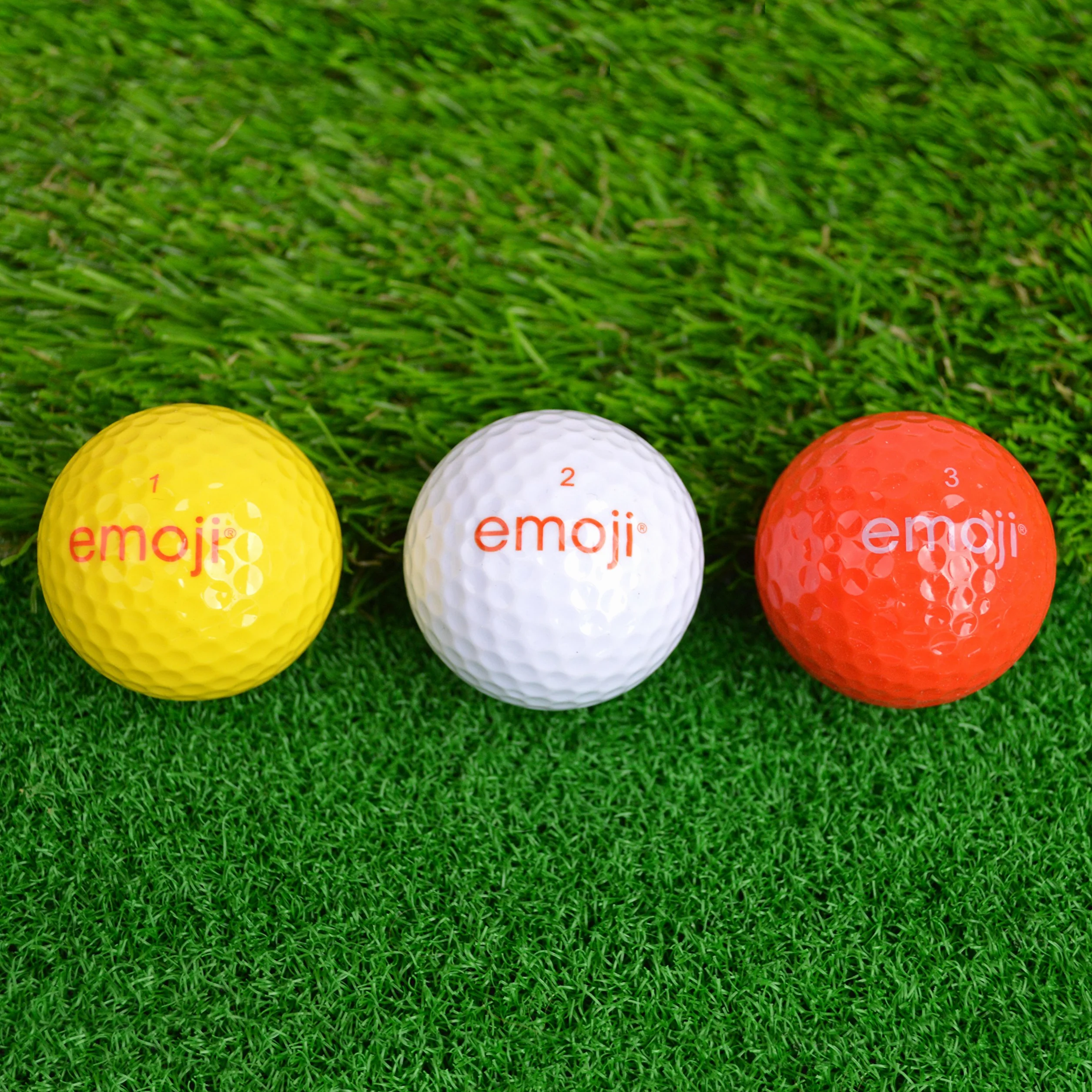 Emoji Pelotas de Golf Divertidas, Paquete de 6, Multicolor