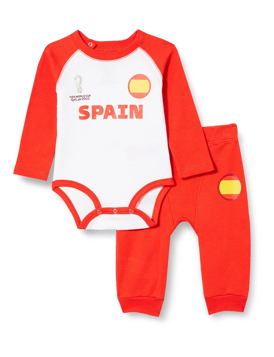 FIFA, Conjunto de Manga Larga Para Crecer/Enredadera Y Pantalón Para Bebé - Inglaterra Conjunto de crecimiento y pantalones para bebé, Unisex bebé