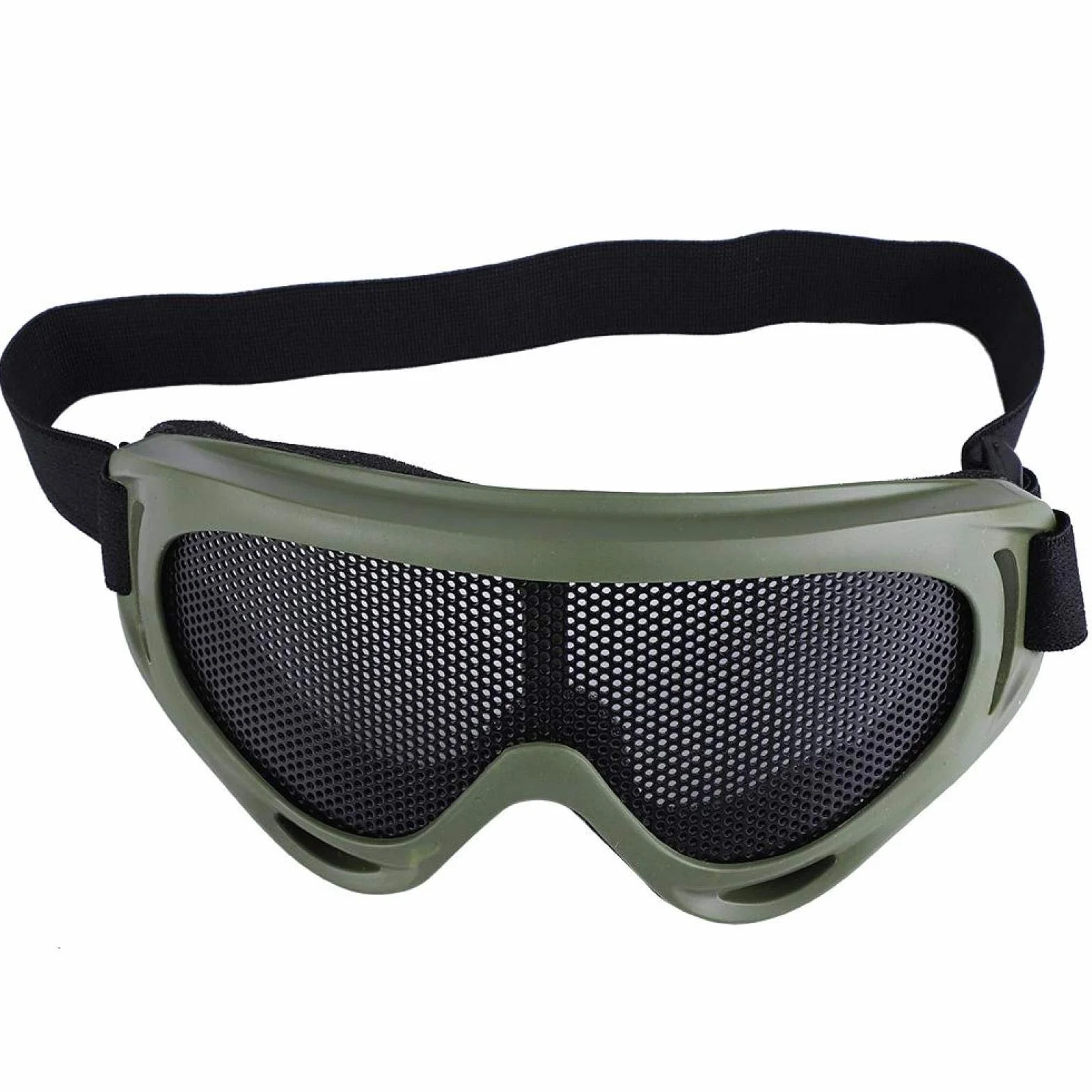 Gafa Malla Resistente de Material, Oculos para Airsoft Aire Libre Protección Esquí Moto Prueba Viento Táctica Diario MontañIsmo Metálica Protectora Ocular Táctico Caza Arena Ojo Reemplazo Paintball
