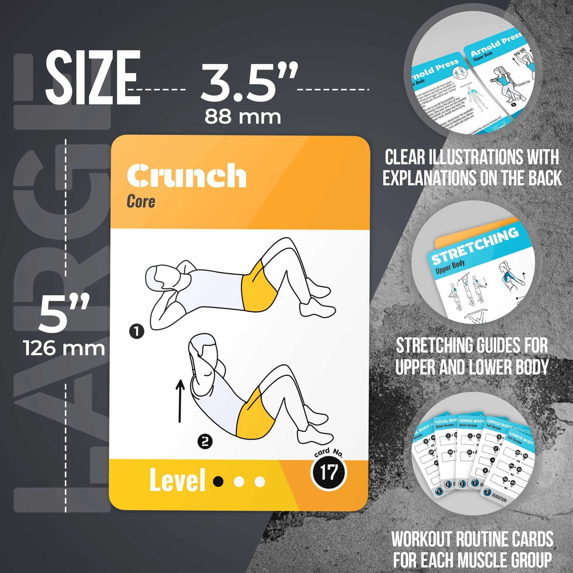 [2 Paquetes] Tarjetas de Entrenamiento Peso Corporal y Mancuernas – Tarjetas Gimnasio en Casa 12,6 x 9 cm 100 Ejercicios – Ideal para Deporte en Casa y Levantamiento de Pesas – Fitness en Casa