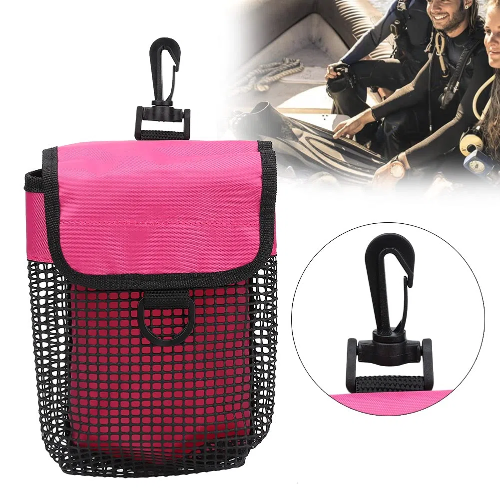 Bolsa De Buceo Malla Para Esnórquel, Natación Lona Resistente Net Paquete Equipo Ligero Portátil Al Aire Libre Con Hebilla Pesca Unisex Adulto Mesh Equipment Deportivo Bag Pool Playa Viajes Gimnasio