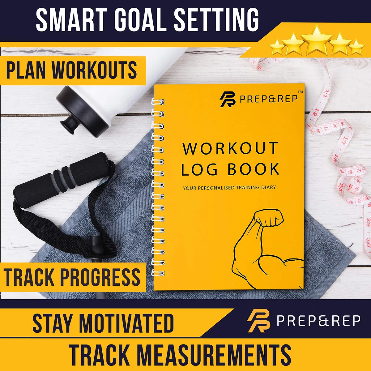 Cuaderno de registro de entrenamiento de gimnasio,114 páginas de registro de entrenamiento,A5 Gimnasio, Fitness y Entrenamiento,Establece metas y registra el progreso de entrenamiento