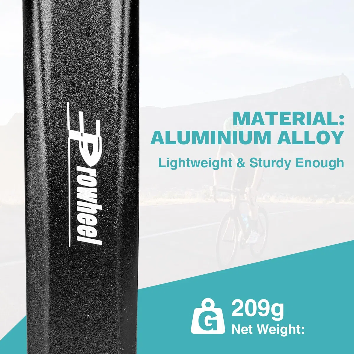 MEGHNA Brazo de manivela izquierdo para bicicleta, manivela de aluminio de alta calidad con orificio cuadrado (152/165/170 mm) – Universal para bicicleta de ciudad, bicicleta de trekking, bicicleta