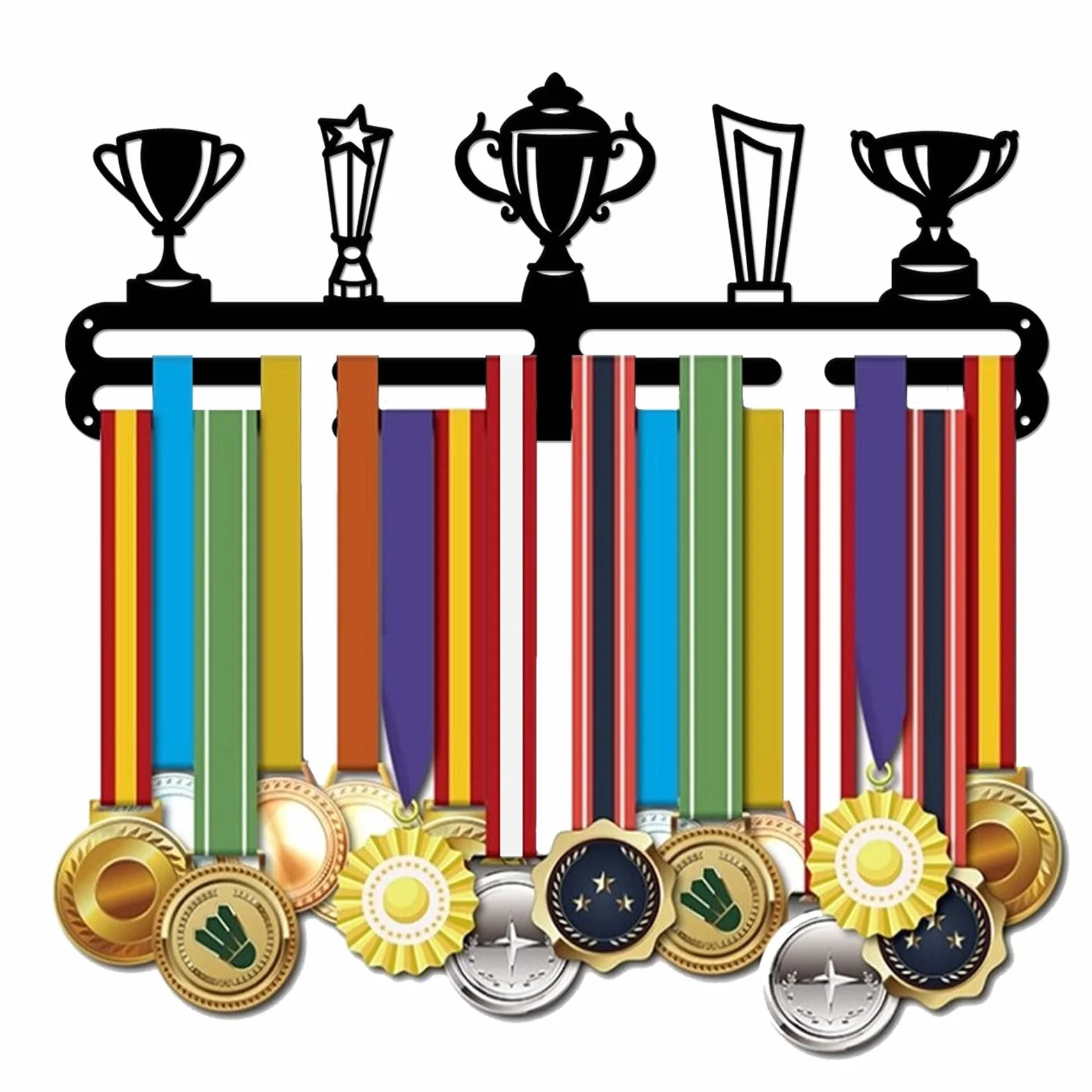 SUPERDANT Soporte para Medallas de Trofeos Soporte para Medallas Deportivas Apto para medallas Soporte para Exhibición de Medallas Decor para Colgar Medallas de Running Medallero Personalizado