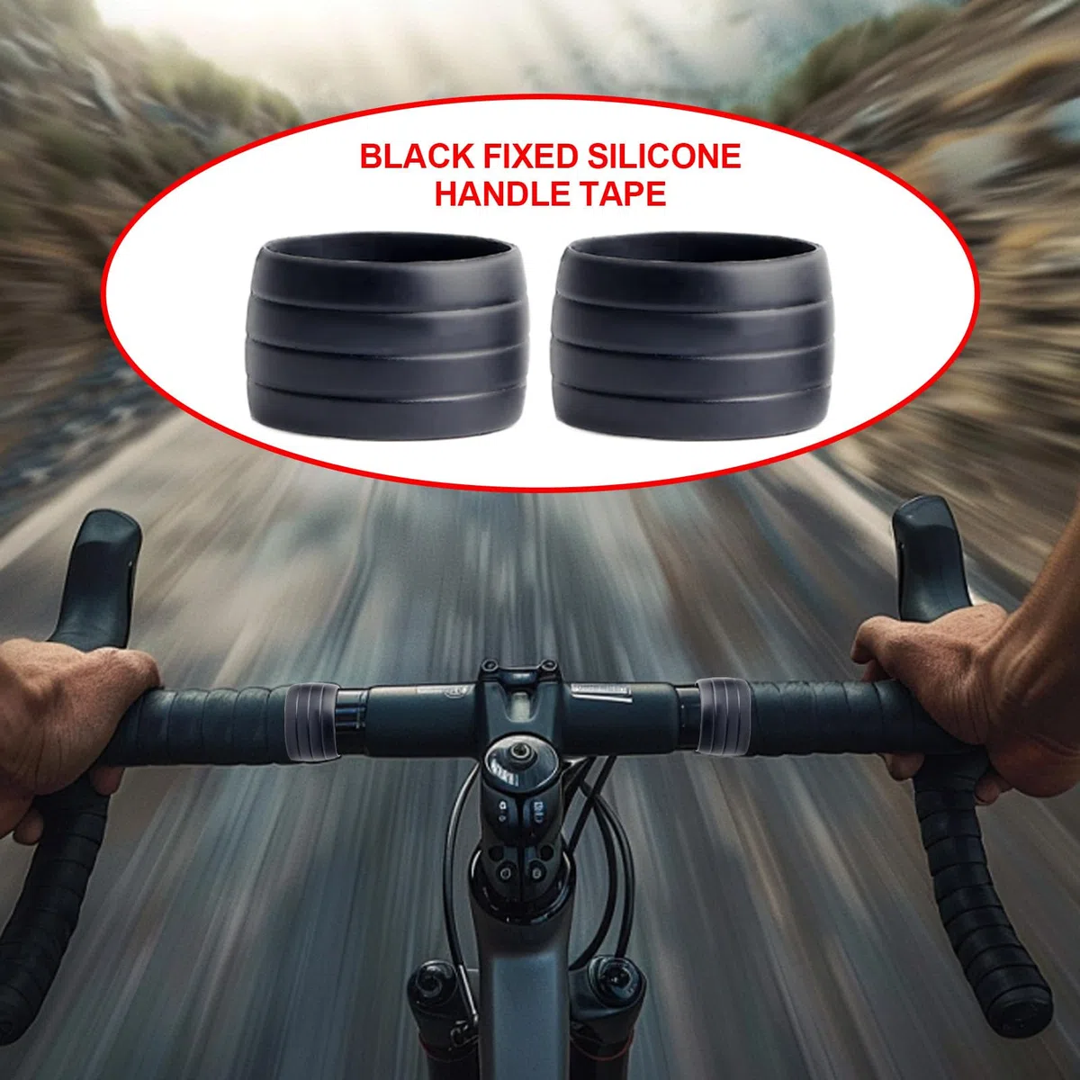 Generisch de silicona para fijación de bucles – Banda de tienda de carreteras | Mango de silicona antideslizante | Lazos de carga de bicicleta | Herramienta de fijación impermeable para mango de