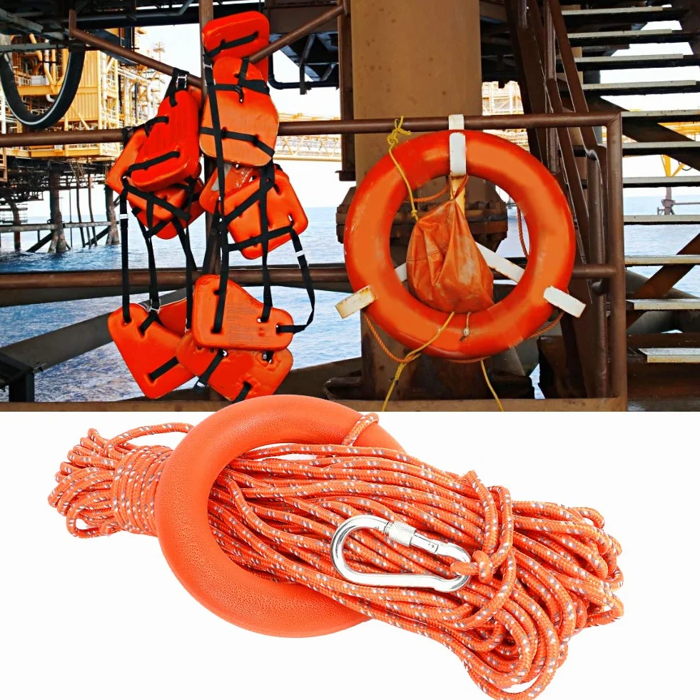 Cuerdas para salvar vidas, herramienta profesional para salvar vidas de 30 m de diámetro, PVC para estanque de piscinas de agua para piscinas