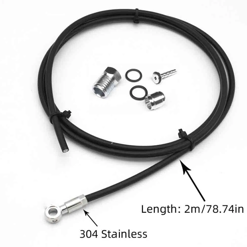 Kit de Manguera de Freno de 2 Metros para Bicicleta, para FóRmula R1 R1R RX T1 Line Tube + Aguja de Aceite + Oliva + Anillos de Goma