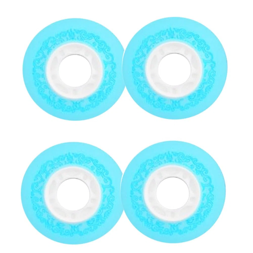 Ruedas de Patines en línea Luminosas con luz LED de 85 A, Paquete de 4, para Interior y Exterior, 72 mm, 76 mm y 80 mm.