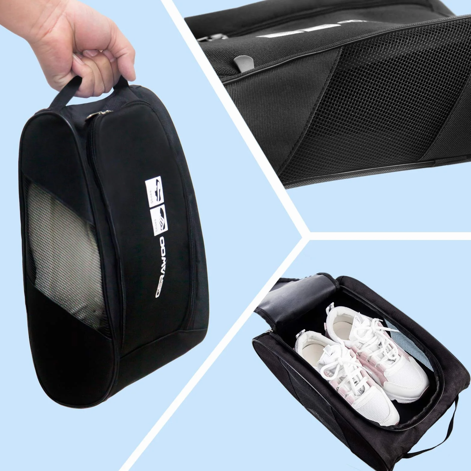 Bolsas para Zapatos de Golf y Fútbol, Bolsa Botas para Guardar Zapatos de Viaje y Zapatillas, Shoe Bag para Niño o Adulto
