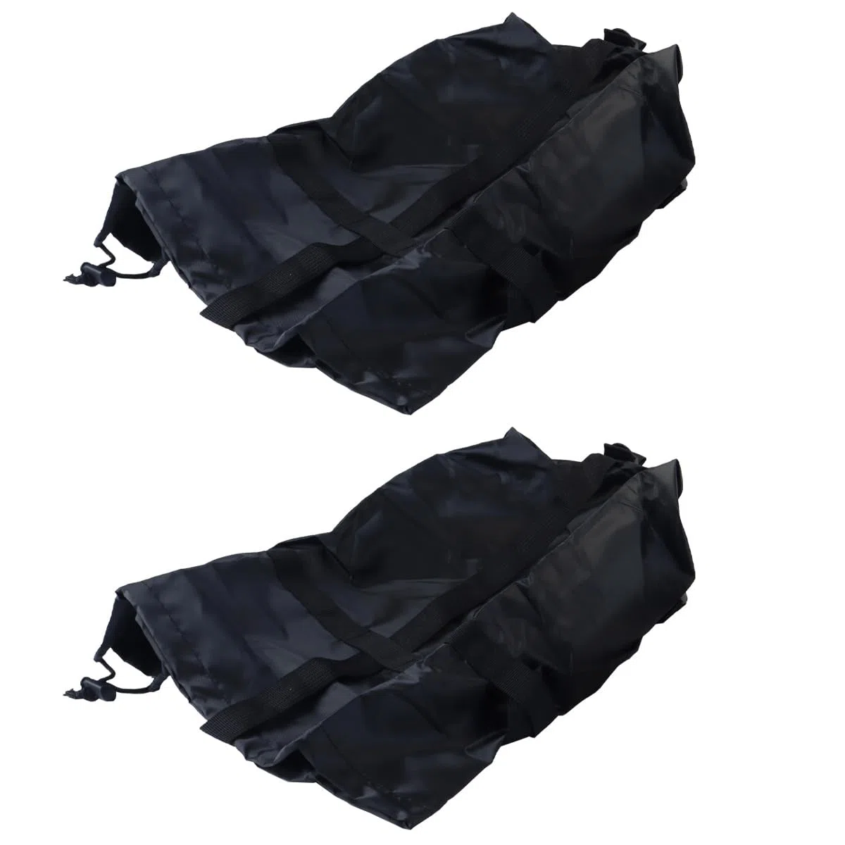 Paquete de 2 bolsas de compresión de tela Oxford para sacos de dormir, ropa, acampada al aire libre, viajes, bolsas de almacenamiento impermeables con correas de cordón.