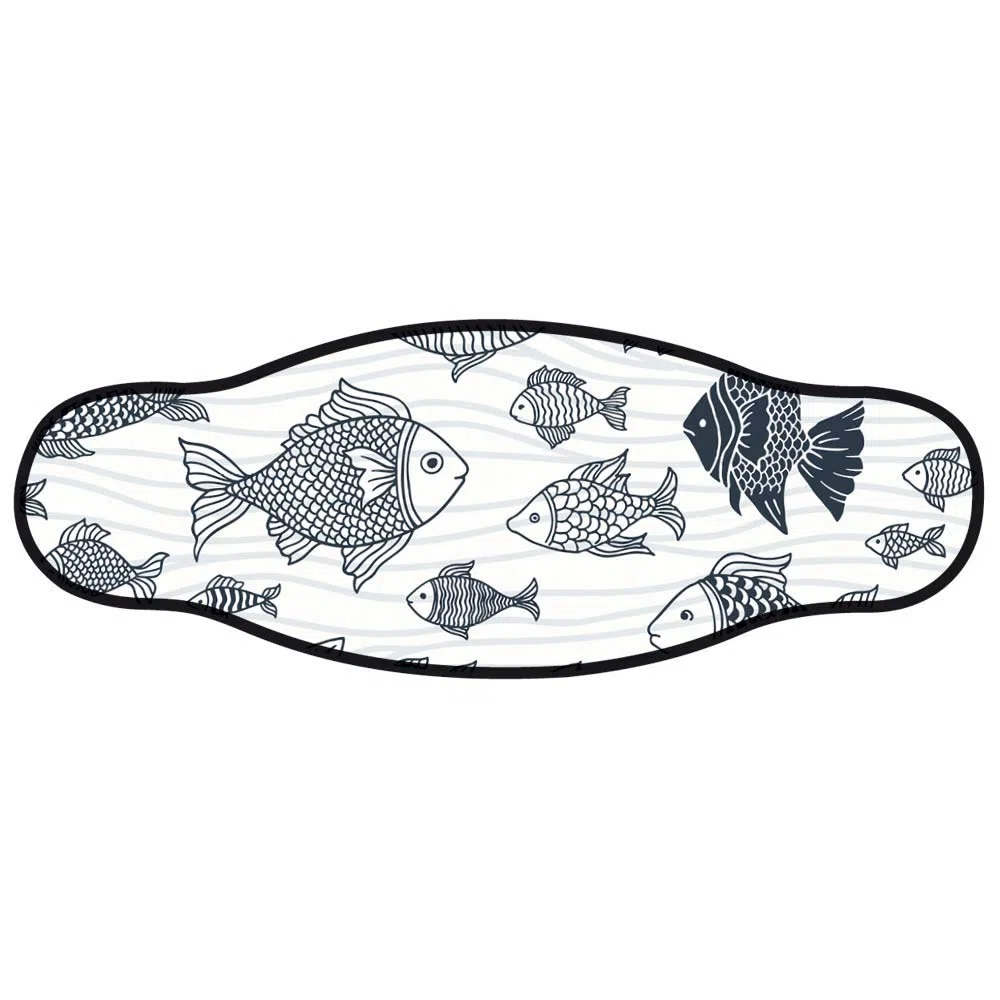 Best divers Correa Máscara (Neopreno, Cierre Velcro, Branco