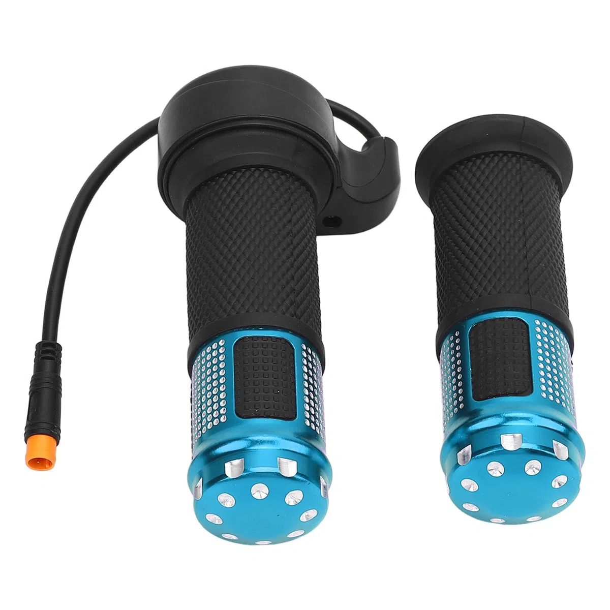 lyrlody Mango de gas para scooter eléctrico, aleación de aluminio impermeable y mango giratorio ABS con pantalla de voltaje de batería LCD, para SmartGyro KuKirin Feimi Scooter Eléctrico