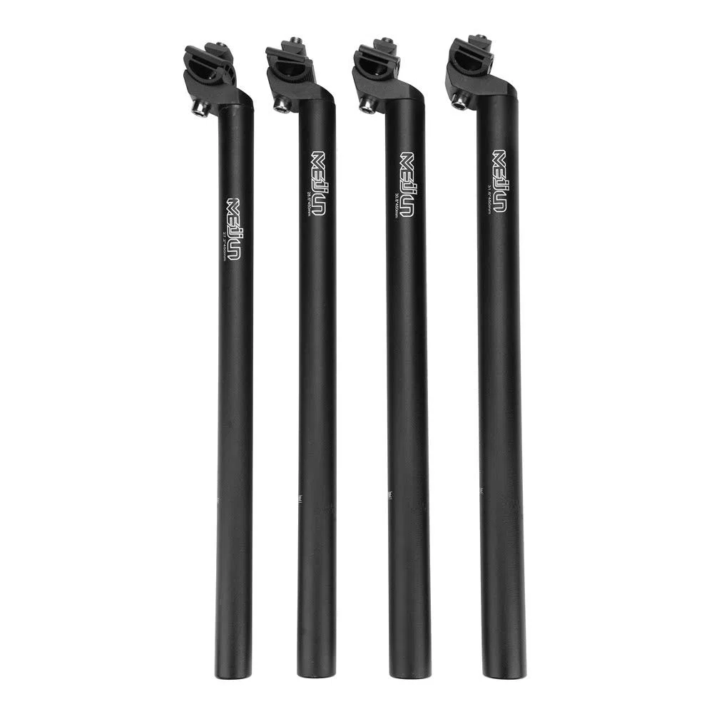 Tija de Sillín de Bicicleta BMX MTB Mountain 27.2/28.6/30.8/31.6mm Tija para sillín aleación de Aluminio MTB Bicicleta de Carretera Ciclismo Bicicleta Tubo de Asiento Saddle Post,Negro