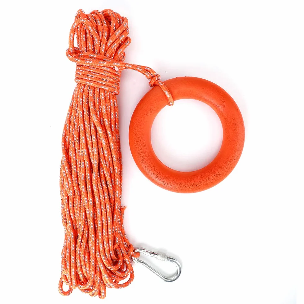 Cuerdas para salvar vidas, herramienta profesional para salvar vidas de 30 m de diámetro, PVC para estanque de piscinas de agua para piscinas
