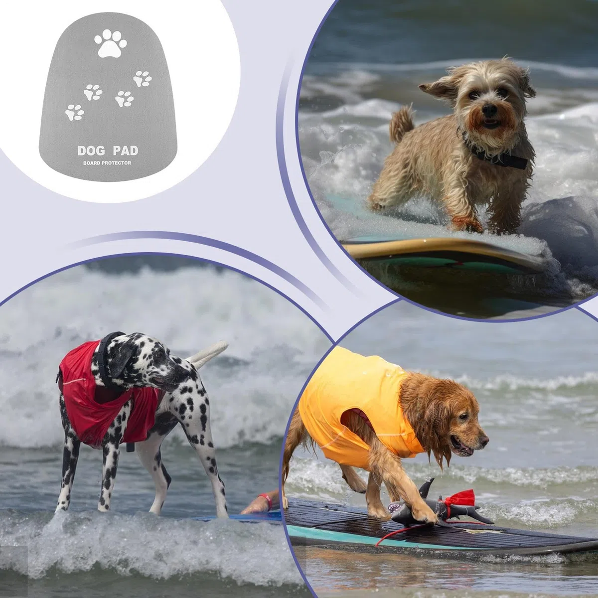 Almohadilla de tracción para Tabla de Surf de Remo para Perros, Alfombrilla Antideslizante para Cubierta, Alfombrilla de Seguridad para Skimboard, yate, Piscina y Actividades al Aire Libre