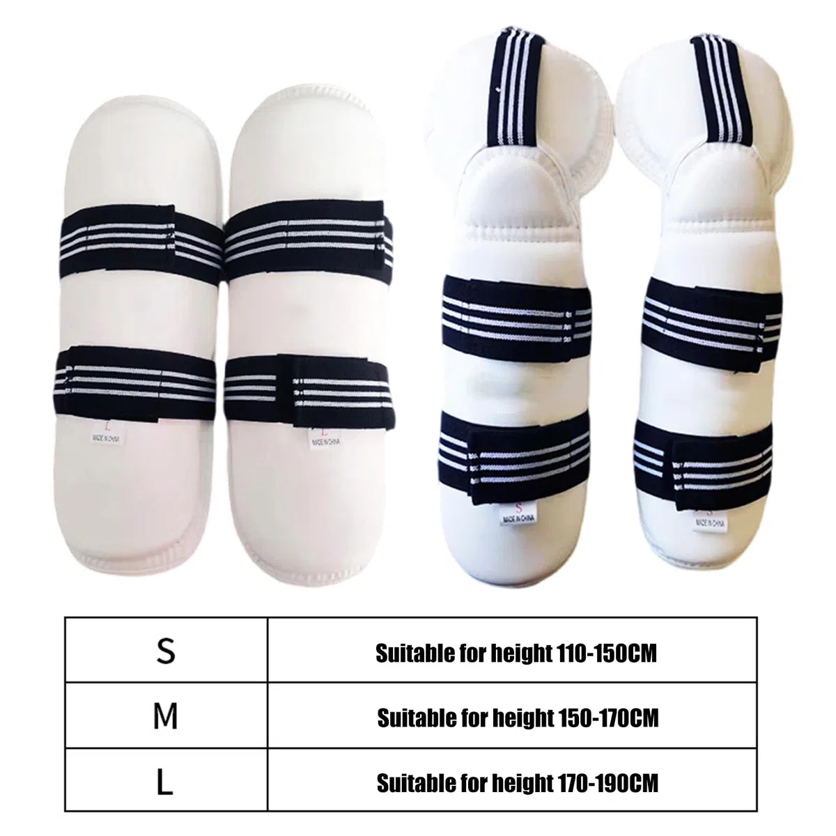 Taekwondo - Protectores de antebrazo y codo para taekwondo sparring antebrazo protector de pierna para hombres, mujeres, niños, entrenamiento de karate, kickboxing