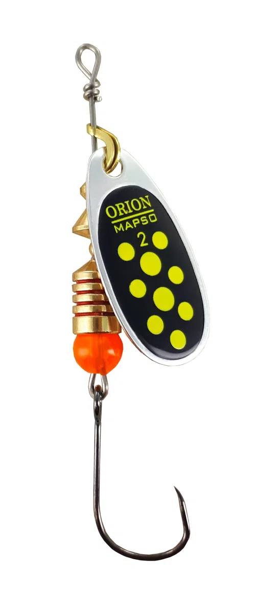 MAPSO - 5 Spinners de Pesca ORIÓN-2 4,50 gms. anzuelo
