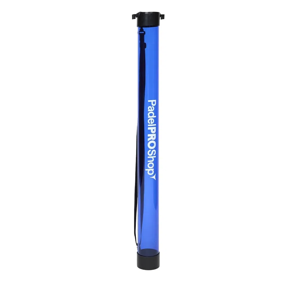 Padel Pro Shop Tubo Recogepelotas de Pádel Azul 2026 - Recogedor Ergonómico de Alta Resistencia, Capacidad 15 Bolas, Accesorio Ligero para Entrenamiento y Clases