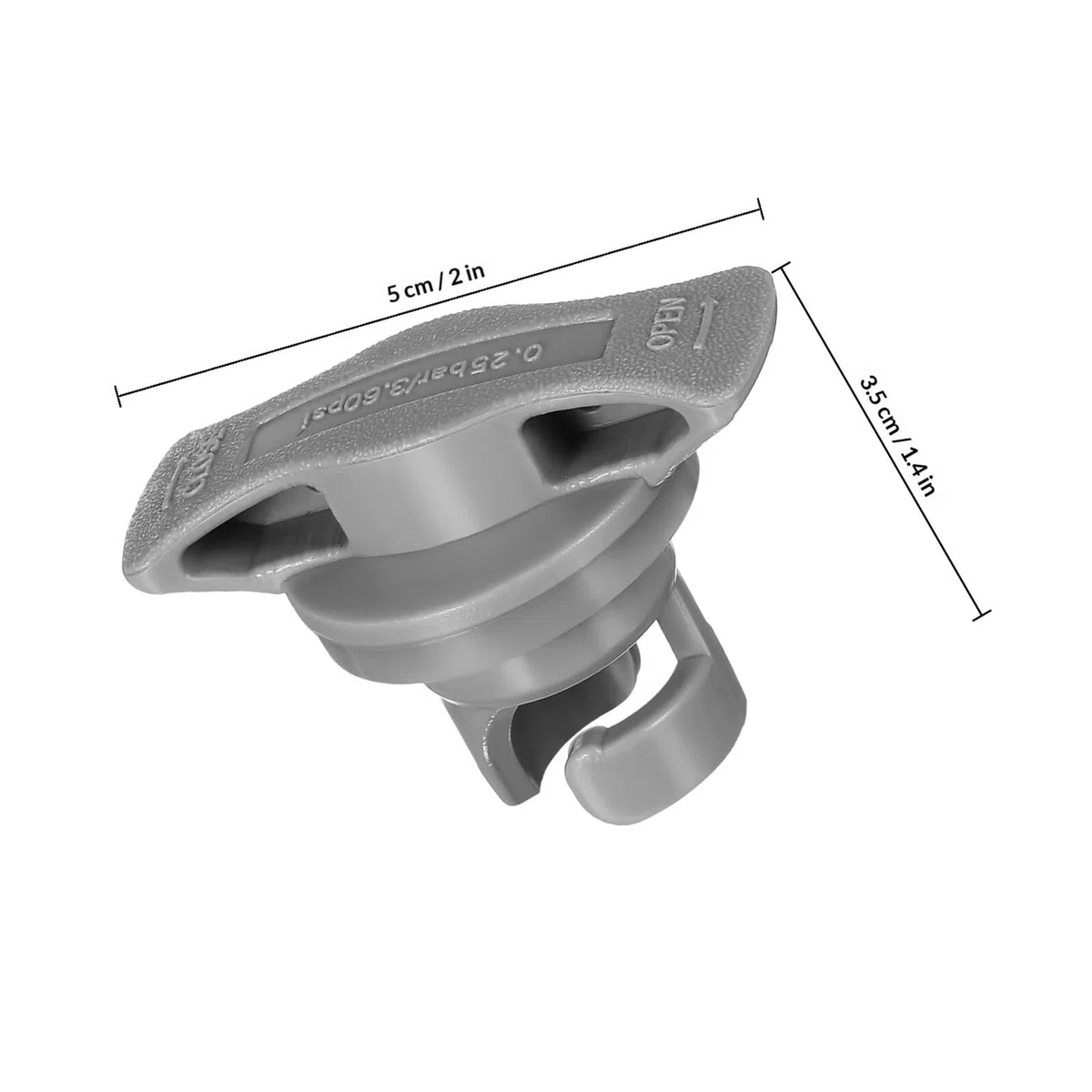 Tapones para Válvula de Aire Inflable en Pack de 4, Cubiertas de PVC para Kayak y Tablas de Paddle Surf, Aptos para Uso en Embarcaciones Inflables