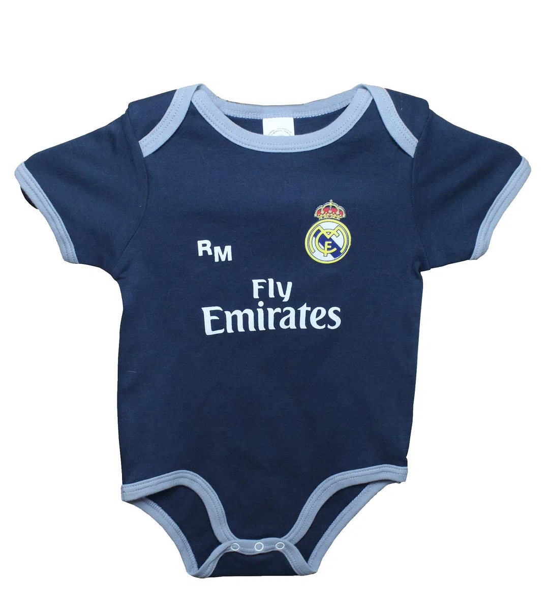 Real Madrid Body Niños - Producto Oficial Segunda Equipación 2018/2019 - Personalizable - Nombre