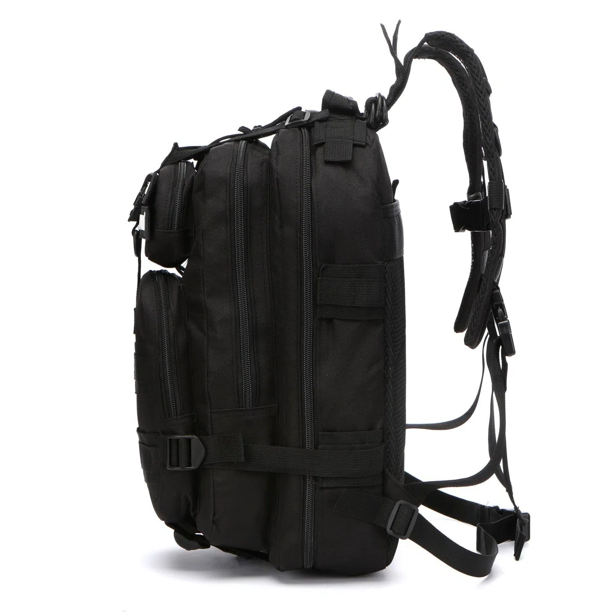 Mochila De Pesca De 20 Litros Impermeable De Nailon Duradera,Mochila Deportiva Táctica Militar Al Aire Libre Mochilas De Senderismo Casual (Negro)