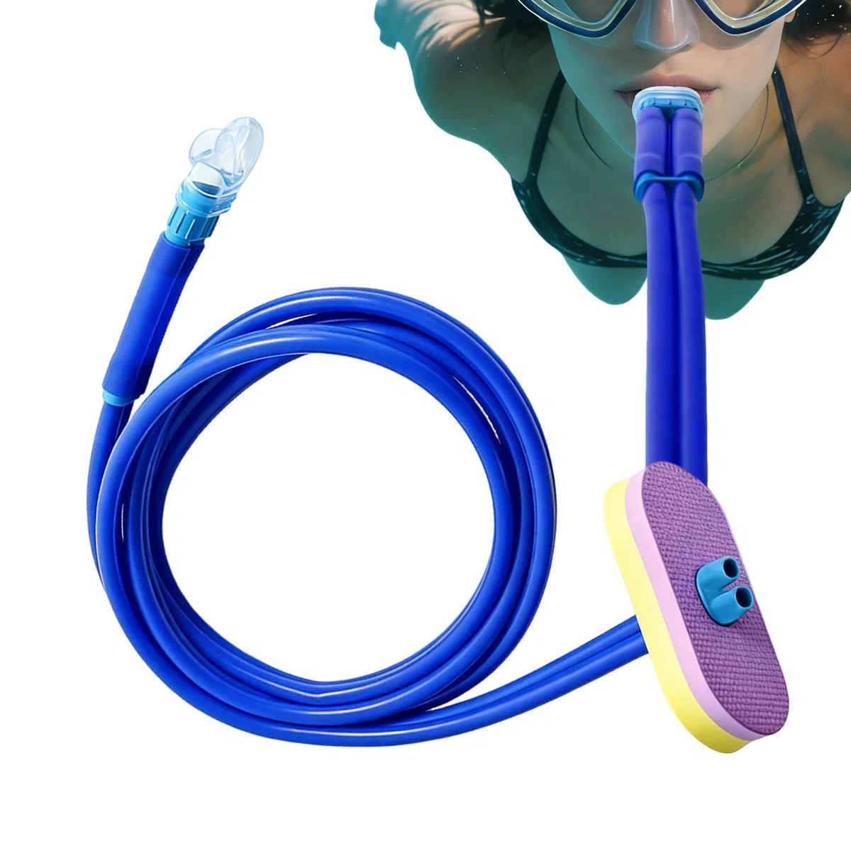 Genérico Respirador Seco Total - Manguera Respiradora Flotante Silicona EVA - Snorkel Buceo Tubo De Respiración - Unisex Natación Ejercicio Aguas