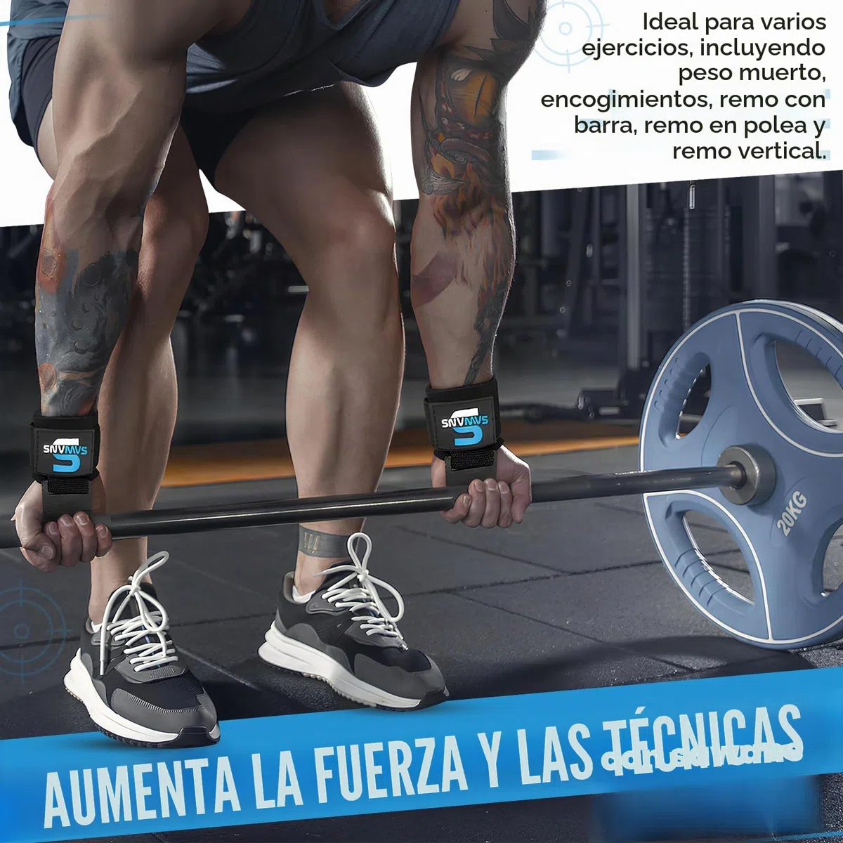 SAWANS Soporte de muñeca Ganchos de levantamiento de pesas Entrenamiento Gimnasio Bar Soporte Guantes acolchado grueso, de neopreno, con revestimiento correas goma Power Wrist Straps (Negro)