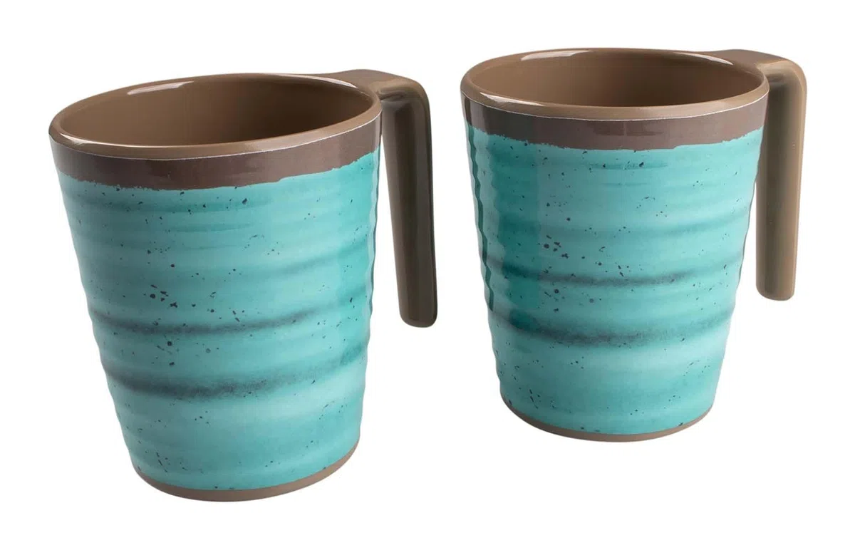 Bo-Camp - Taza - Halo - L - 4 Piezas - Aqua