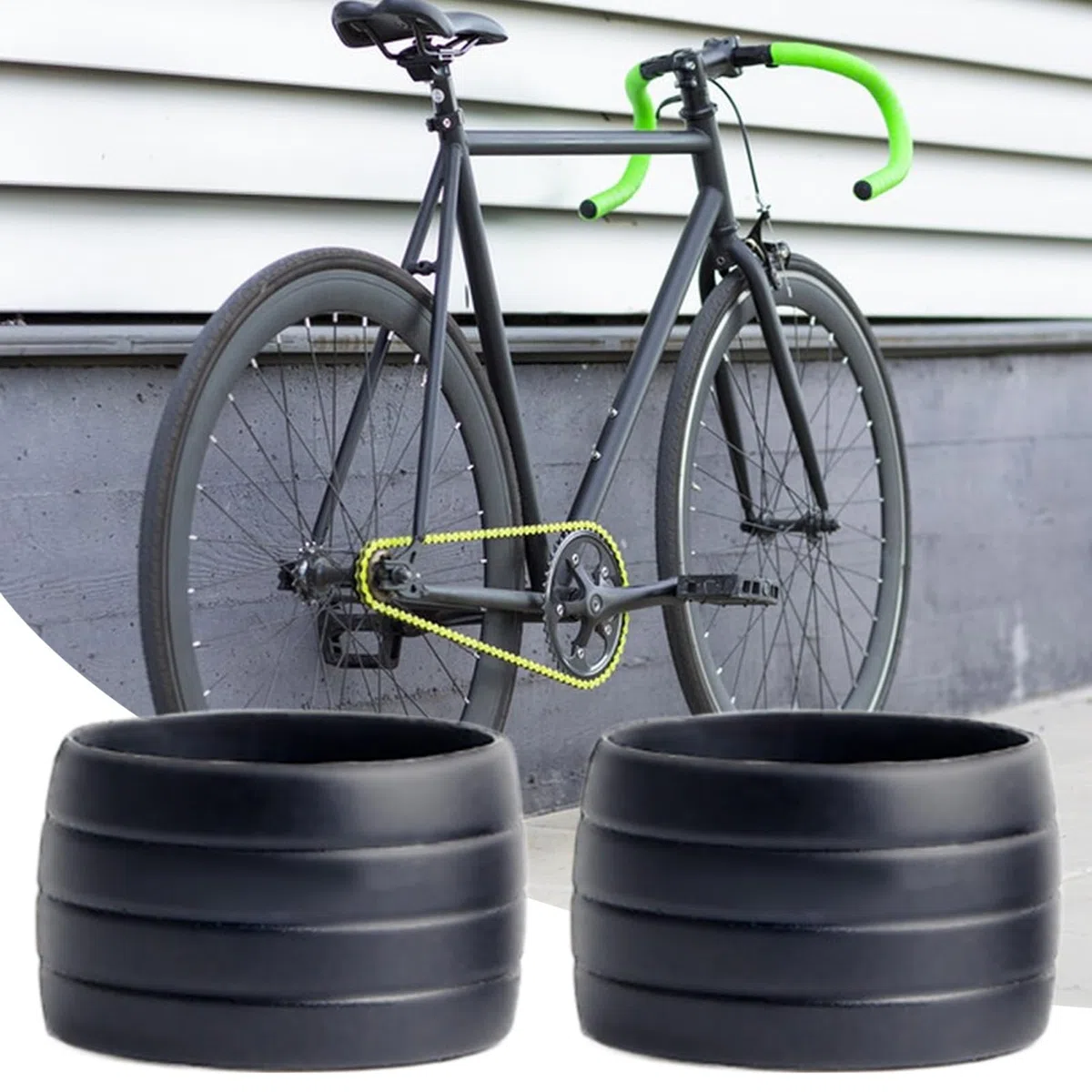 Generisch de silicona para fijación de bucles – Banda de tienda de carreteras | Mango de silicona antideslizante | Lazos de carga de bicicleta | Herramienta de fijación impermeable para mango de