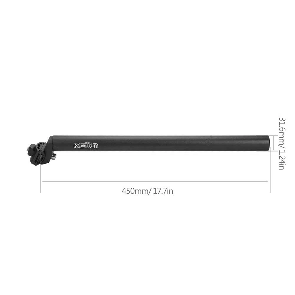 Tija de Sillín de Bicicleta BMX MTB Mountain 27.2/28.6/30.8/31.6mm Tija para sillín aleación de Aluminio MTB Bicicleta de Carretera Ciclismo Bicicleta Tubo de Asiento Saddle Post,Negro