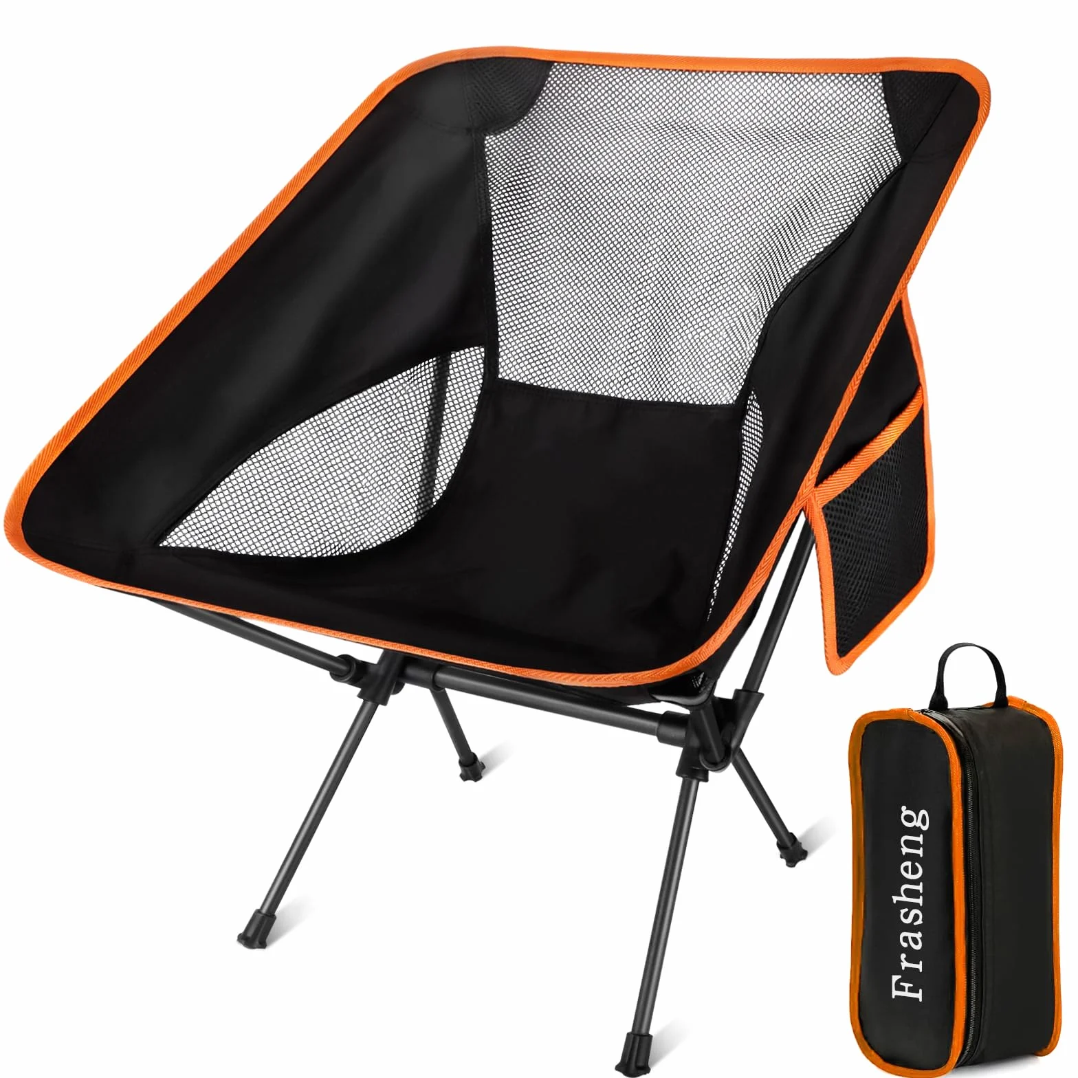 Frasheng Silla de Camping,Silla Plegable Camping,Sillas Playa Plegables Ligeras con Bolsa de Almacenamiento Portátil,Portátil Silla Camping Plegable Ligera para Senderismo,Picnics,Acampada,Pesca