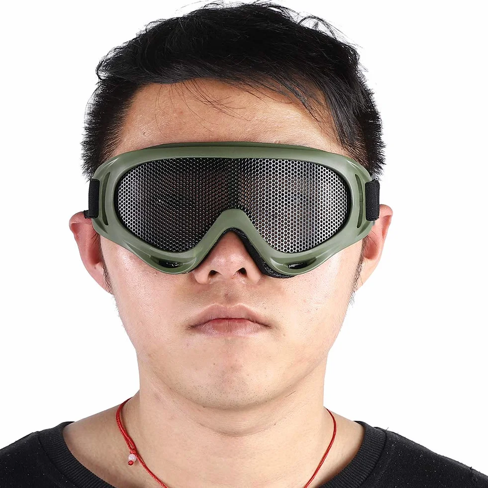 Drfeify Gafas Deportivas de Malla, Gafas de Malla Airsoft, Gafas Deportivas Airsoft para Paintball Al Aire Libre, Juego de Guerra, Tiro, Ciclismo