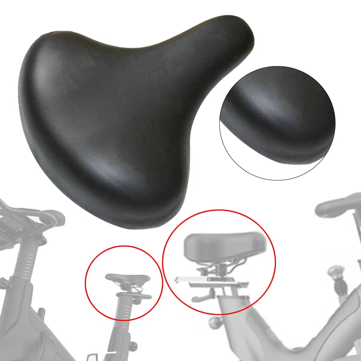 Bicicletas Estáticas para Interiores, Cojín para Sillín de Ciclismo, Disfruta del Paseo, Accesorios Duraderos para Bicicletas Giratorias