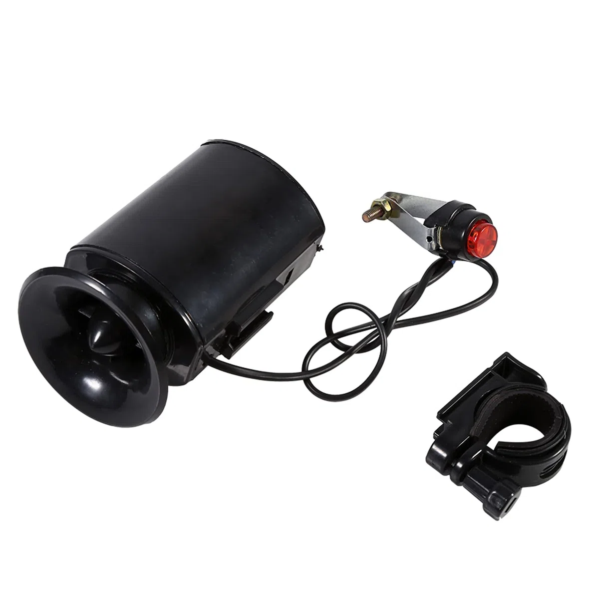 Negro 6 Sonidos Fuertes Bocina Electrónica Timbre Timbre Alarma Altavoz Manillar Accesorio