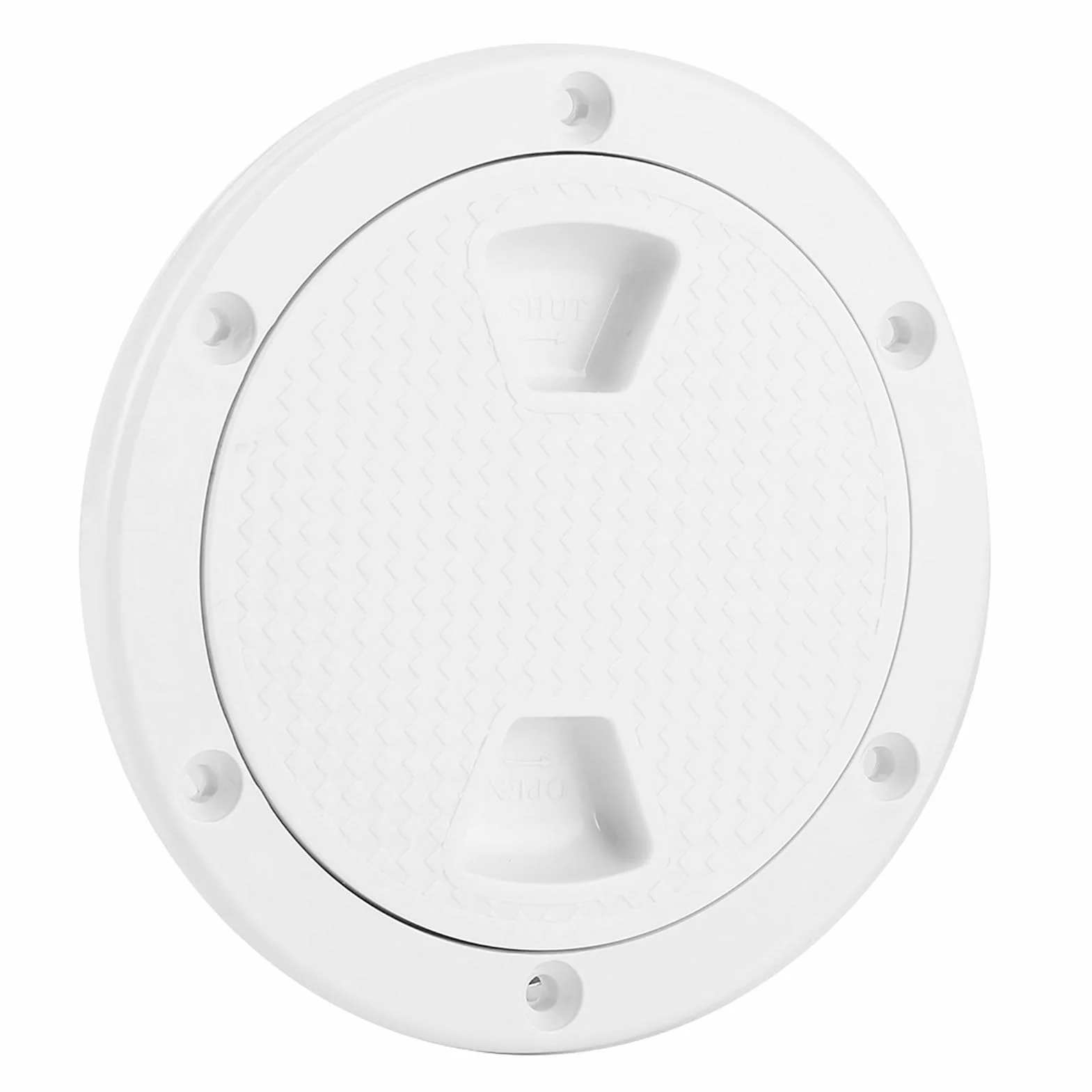 Placa de Cubierta de ABS de 4 Pulgadas, Redonda, Blanca, Anti-UV, Resistente a la Corrosión, Tapa de Escotilla de Inspección de Barcos, Escotilla de Inspección de Barcos Redonda