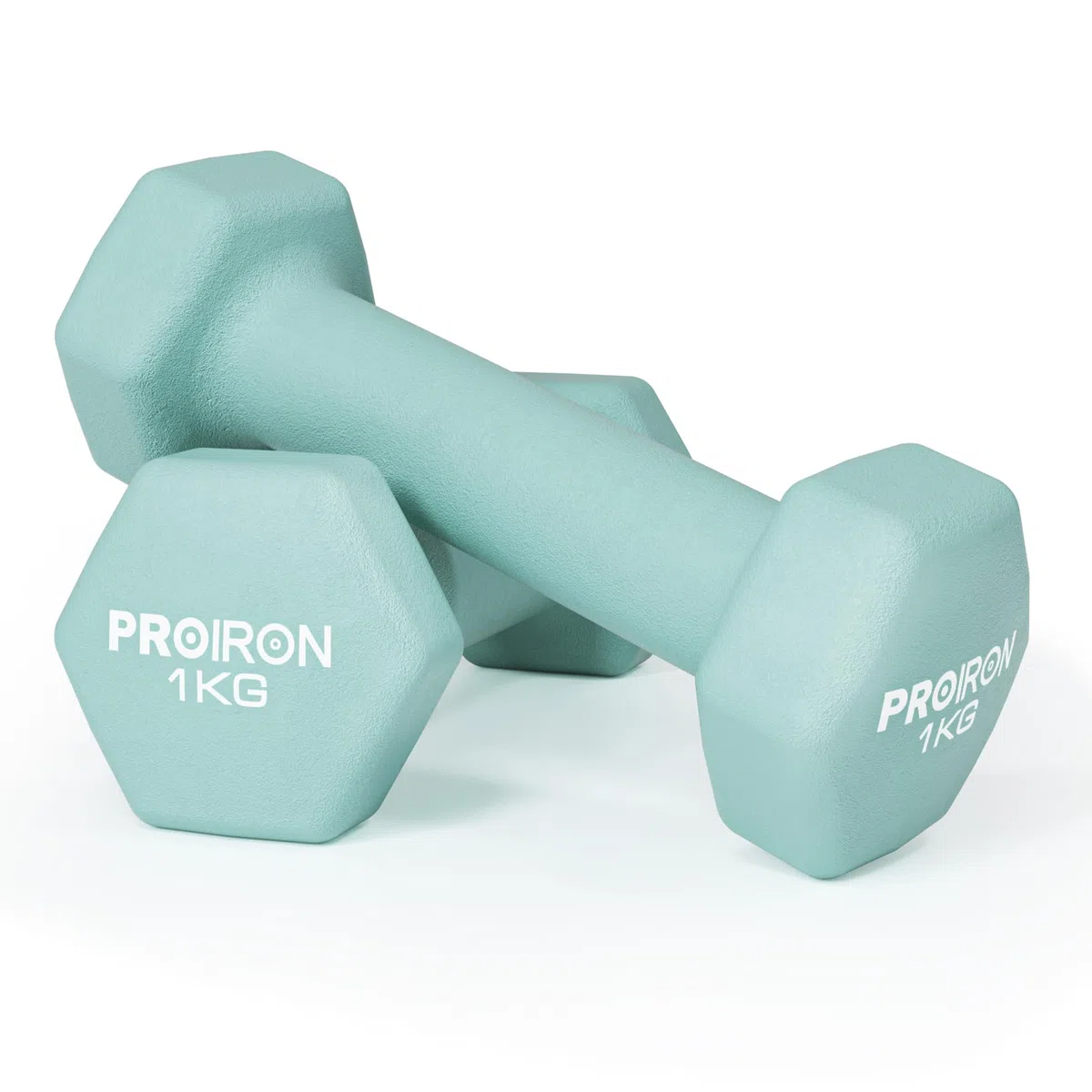 PROIRON Mancuerna de Neopreno Hexagonal, Neoprene Coated Dumbbells 1-10 KG,Non-Slip Dumbbells,Sold in Pairs