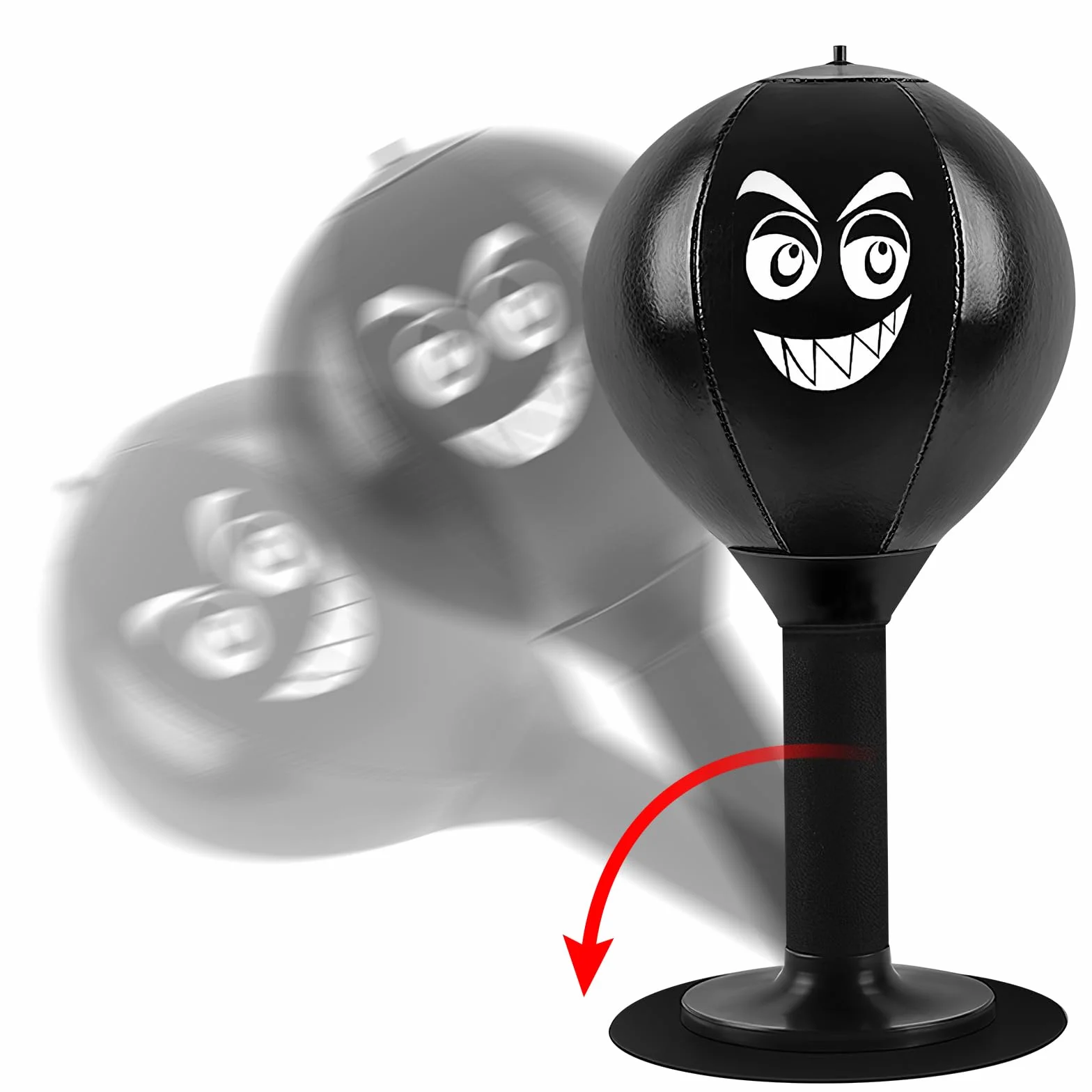 Punchingball Escritorio Escritorio, Saco de boxeo con Ventosa, Saco de Boxeo de Escritorio para Reducir el Estrés Punchingball Mesa Oficina para Chef Colegas Amigos